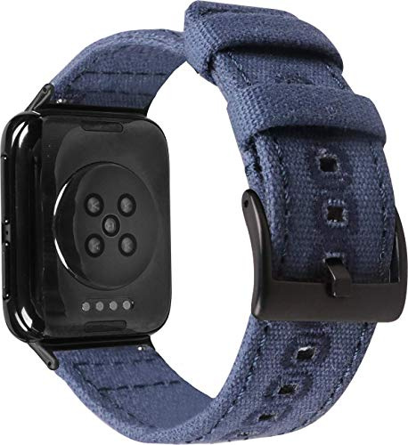 Shieranlee kompatibel mit Oppo watch 1 46mm Armband,Nylon Uhrenarmband verstellbares Ersatzband mit Edelstahlschnallen