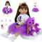 ZIYIUI Muñecas Reborn Bebé 24 Pulgadas 60 Reborn Bebe de Silicona Niña Hecho a Mano Bebe Muñeca Reborn Linda Chica Muñecas para Niñas Hecho a Mano Bebe Reborn Realista Juguetes de los Niños