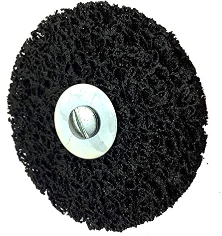 5 Stück Set Grobreinigungsscheibe Ø 75mm x 6 x 13mm mit Spanndorn CBS Clean Strip Disc