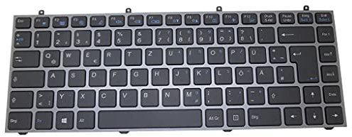 RTDPART Laptop-Tastatur für Schenker XMG P304 Deutschland GR mit grauem Rahmen Neu