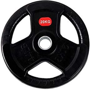 tuzhi Plates Barbell Olympic Grip Weight Plates Standard 2.5kg, 10kg, 15kg, Single, Olympic Plate Sets, Olympic Plate Weights, Black (Size : 20kg)