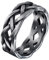FaithHeart Grau Ring für Damen Mädchen Irischer Keltischer Knot Fingerring Verlorbungsring Ehering für Weihnachten Valentinstag