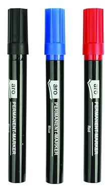 aro Permanentmarker 1-4 mm, 12 Stück, farbig