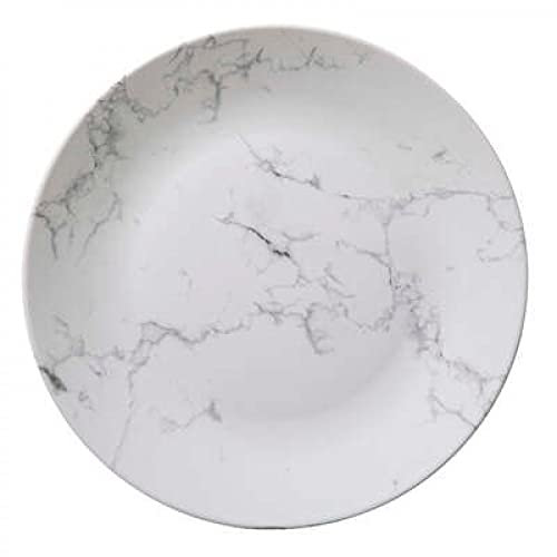 Secret de Gourmet - Speiseteller aus weißem marmor geometrie 27 cm