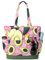 VASCHY Borsa Mare Donna,Borsa Spiaggia Tela Grande Famiglia Impermeabile con Cerniera Beach Bag Pieghevole con Tasche Multifunzione Avocado Rosa
