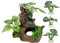 Fish Tank Decorations Aquarium Decoration Small Ornaments Accessories Betta Fish Hides Cave Rest Soft Silk Leaf (A-Set) (A-set)