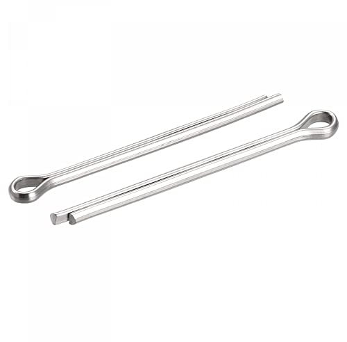 sourcing map 15 Stück Geteilter Splint Befestigung Edelstahl Clip Ersatz für Automobil Mechanik 4 mm x 60 mm