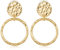 MUYAN Gold Clip On Drop Ohrringe für Frauen Toroidal Falten Textur Non Piercing Vintage Dangle Ohrringe Modeschmuck Gold Drop Earrings for Women