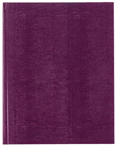 BLUELINE Executive Journal, perfekt gebunden, fester Einband, 27,3 x 21,6 cm, 150 linierte Seiten, Traube (A10.95)