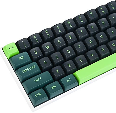 SOLIDEE Acoustic Wave 160-Key CSA Profil Tastaturen PBT Key Cap Set mit 7U Leertaste für US/ISO Layout 60% 65% TKL Mechanische Tastaturen(Acoustic Wave(B))