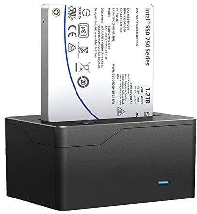 ISHEEP 2.5-inch U.2 PCIE NVME SSD to USB3.0 Hard Drive Enclosure Adapter, Duplicator Docking Station. K208U
