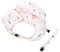 VEIYI Baby Stillkissen, Ergonomisches Motherhood Stillkissen, 3 Set U-förmiges Stillen Kissen, Abnehmbarem Baby Kissen aus 100% Baumwolle Verstellbarem Gurt mit Tasche (Ozean)