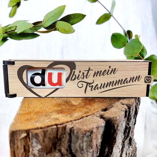 Du bist mein Traummann - Schokoriegel Geschenkbox inkl. Duplo - Geschenke Für Männer, Partner, Lustige, Kleinigkeiten, Ehemann