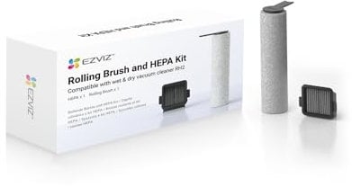 EZVIZ Rouleau de brosse et filtre HEPA de rechange, conçu pour aspirateur humide et sec sans fil RH2, convient pour balayer les sols durs, outil de nettoyage à rouleaux, pièces de rechange accessoires
