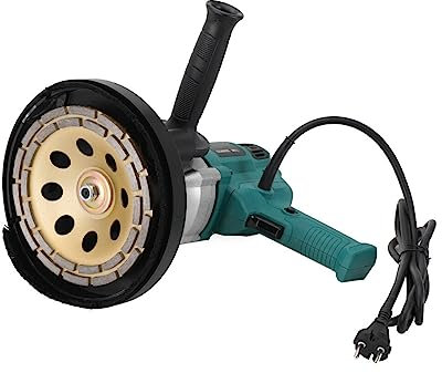 L-home Zementschleifmaschine 2600W Schleifmaschine Set 3000r/min Betonschleifer Sanierungsfräse Betonfräse mit 180mm für Polieren von Zementwänden,Renovierung von alten Mauern,Polieren von Böden