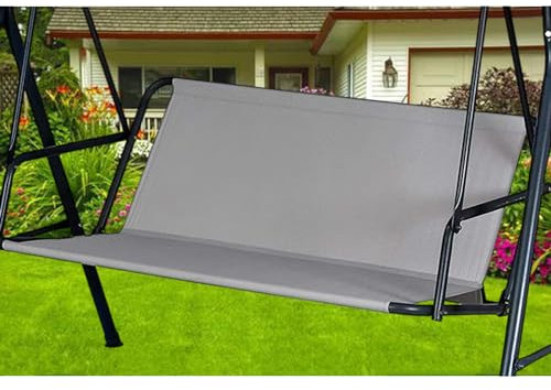 Hollywoodschaukel Sitzfläche Ersatz, Hollywoodschaukel Sitzbezug, Ersatz-Schaukel Sitzbezug für Hollywoodschaukel, Stoff für Hollywoodschaukel Sitzfläche 600D-Oxford-Gewebe (138*50*50cm,Grau)