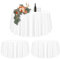 2er-Set Weiße Runde Tischdecke 228cm Durchmesser für Ø90-180cm Tische, Polyester Wasserdicht Waschbar Große für Hochzeit Party Buffet Camping Restaurant (90 Zoll)