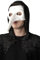 Maschera medica della peste per costume medievale adulto, maschera con becco simile a un uccello per Halloween Carnevale e feste a tema, taglia unica (bianco)