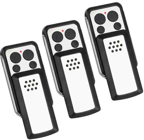 Lot de 3 Télécommandes de Garage Sdre-114253 pour AVIDSEN 114253 104257 104251 Compatible avec la Marque Avidsen Extel Thomson