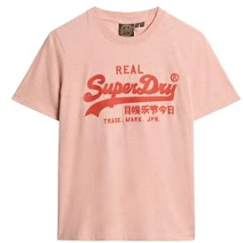 Superdry Embroidered Vl Relaxed T Shirt C3-Basic Printed T.Shirt (W), Damen-Oberbekleidung, 36