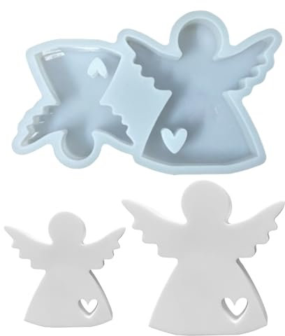 3D Silikonformen Gießformen-silikonform engel, Giessform Silikon, Gießform Engel Epoxidharz Silikonformen, Kerzenform, Gießform, Backform, Giessform Silikon Frühling für Tortendeko (A1)
