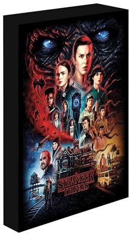 empireposter Light Up Canvas - Stranger Things - leuchtende Leinwand 30x40 cm