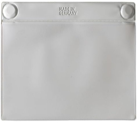 TONI WEBER Neodym Magnettasche super haftstark | DIN A5 / 210 x 148 mm quer Grau | 10 Stück | Industrie Gitterbox Dokumentenhülle zur Lagerkennzeichnung