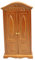 CUCUFA Puppengarderobe, Mini -Hausgarderobe, Puppenhaus Miniaturmöbel, Simulation Holz Vintage Puppenschrank