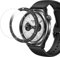 RuenTech Bezel e vetro protettivo compatibile per Xiaomi Watch S3/S4, anello lunetta antigraffio copertura in acciaio inox per Xiaomi Watch S3/S4 accessori (nero, incisione)