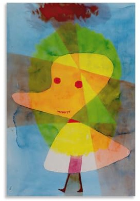 Poster, Motiv: Maler, Paul Klee Kleiner Gartengeist, coole Kunstwerke, Malerei, Wandkunst, Leinwanddrucke, hängende Bilder, Poster, 20 x 30 cm