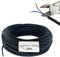 HALOTEC 25 metri Cavo elettrico 2 fili 2x0.75 | H03VVH2-F | Doppio isolamento PVC | Cavo Installazione | Cavo corrente | PVC | Nero | Cavo piatto 2 fili | Cavo 2 fili