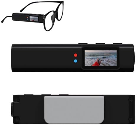 High-Resolution 2.7K Wearable Camera,Portable Outdoor Sports Camera Eye Glasses,Video Recording Camera Glasses for Outdoor and Indoor, Smart Glasses for Cycling, Hiking,Climbing,Traveling (black)