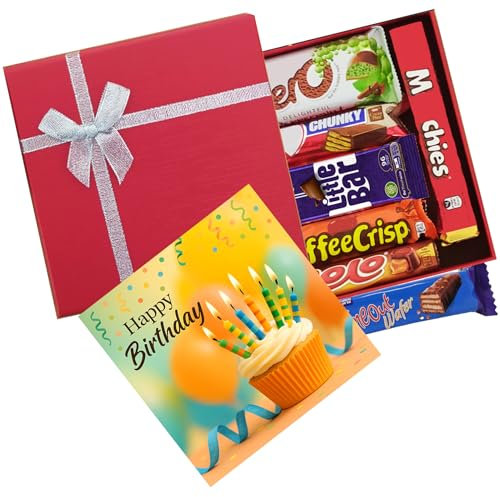 Happy Birthday Chocolate gift for Chocolate Lovers Full Size Bars Letter box gift for Kids Him and Her
