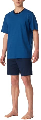 Schiesser Herren Schlafanzug kurz Rundhals - Nightwear Set
