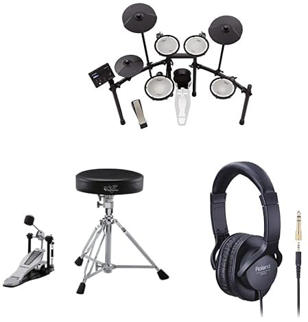 Roland TD-07KV Electronic Drum Kit + DAP3X Accessory Package + RH5 Headphones
