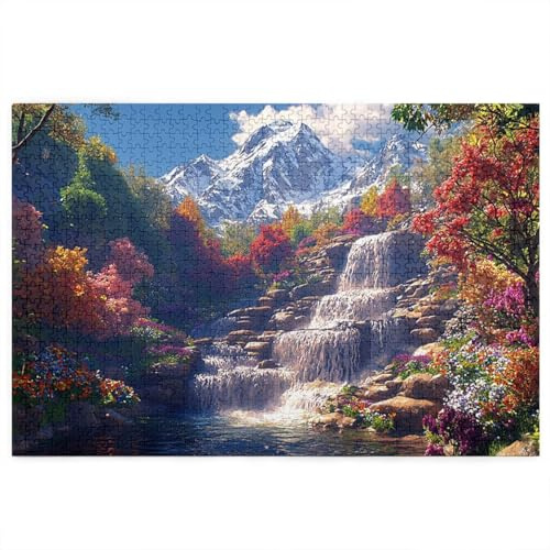 Puzzle 5000 teile Berg, Landschaft Puzzle 5000 teile Erwachsene, Holzpuzzle Erwachsene, EIN Herausforderndes Rätsel, Puzzlespiele für Die Ganze Familie, Holzpuzzle für Deko Wohnzimmer, Geschenke, R-36