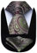 HISDERN Herren Krawatte Salbeigrün mit Einstecktuch Set Extra Lange Paisley Krawatten und Taschentuch Elegante Hochzeit Seidenkrawatte für Männer