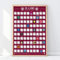 Gift Republic 100 Alben – Scratch Off Eimer Liste Poster, rot