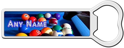 Personalised Pool Table Print Bottle Opener Fridge Magnet