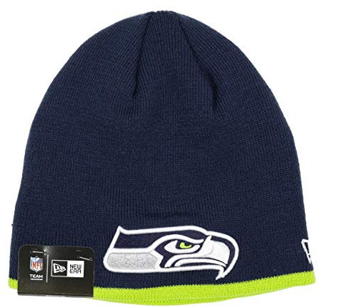 New Era Seattle Seahawks NFL Team Skull Knit Beanie - One-Size