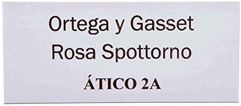 Placas Buzón de Aluminio Blanco y Grabado Negro. Cinta autoadhesiva. Grosor 0,5mm y tamaño máximo 100x40mm