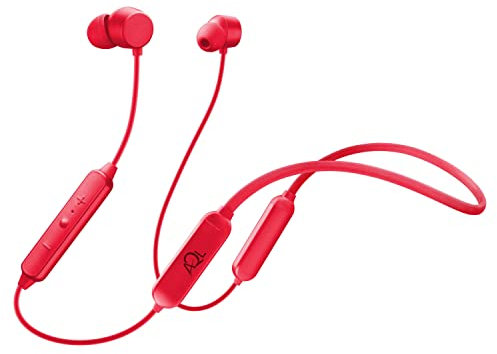 AQL Collar Flexible | Cuffie Auricolari Neckband Bluetooth Universali - Batteria da 250mh Durata Musica 20h Ricarica 2h - Portata 10Mt - Rosso