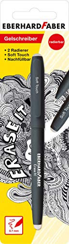 Eberhard Faber 582189 Gelschreiber radierbar, mit Soft Touch, schwarz, bunt, 1 Stück (1er Pack)