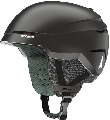 ATOMIC SAVOR Skihelm in Schwarz Größe M - Unisex für Erwachsene - 360° Fit System - Überlegener Aufprallschutz - Aircon Belüftungssystem - Kopfumfang 55-59 cm