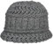 LIERYS Classico Strickhut Damen - Winterhut Made in Germany - Glockenhut mit Schurwolle - One Size 55-60 cm - Wollhut Herbst/Winter grau One Size