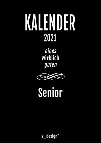 Kalender 2021 für Senioren / Senior / Rentner / Rentnerin: DIN A4 Tagesplaner / Wochenplaner / Terminkalender für das ganze Jahr: Termin-Planer / ... von 7 bis 21 Uhr (4 Termine pro Stunde)