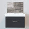 Bathroom Acrylic Splashbacks - Sink Splashbacks - by Premier Range - Grey Stripe in 60cm Wide x 30cm High with Glue