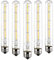 Vintage T30 Long Tube Klarglas LED-Lampe Edison Dekorative Tube Glühbirnen E27 4W(40W Schraube Halogenlampe Ersetzen) T30 Filament LED-Lampen Warmweiß 2700K AC220-240V(225mm) 5Stück