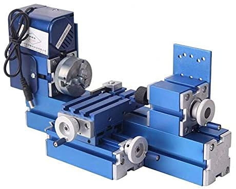 Mini macchina motorizzata per tornio in metallo da 24 W, mini fresatrice, fai da te, per lavori fai da te, per lavori fai da te, per modellismo, fai da te, educazione alla scienza