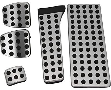 Gkhowiu 5PC Pedal Abdeckung ZubehhR mit FuuStüTze für W203 W222 W213 W205 W204 W211 W212 W210 X204 W218